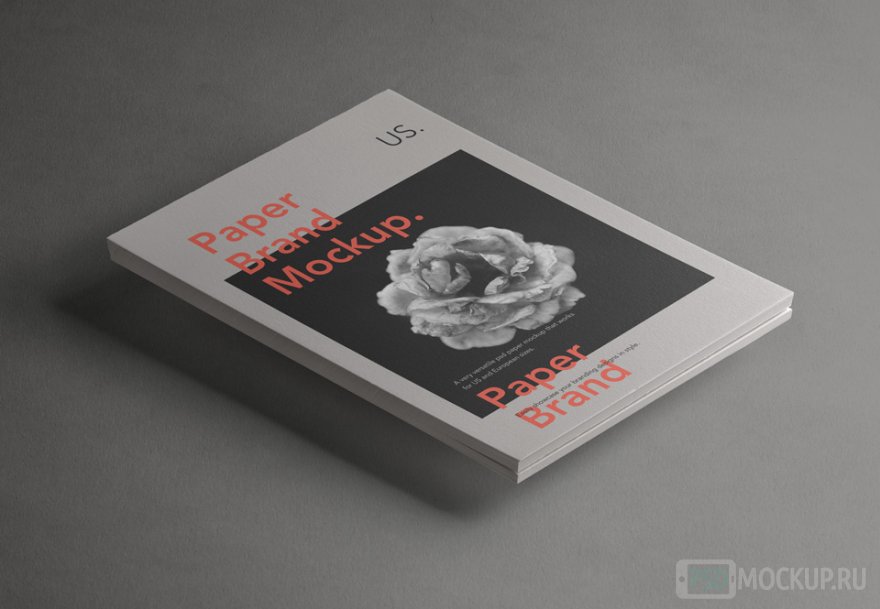 PSD mockup книги или блокнота