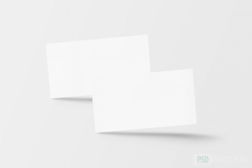 PSD mockup визитной карточки