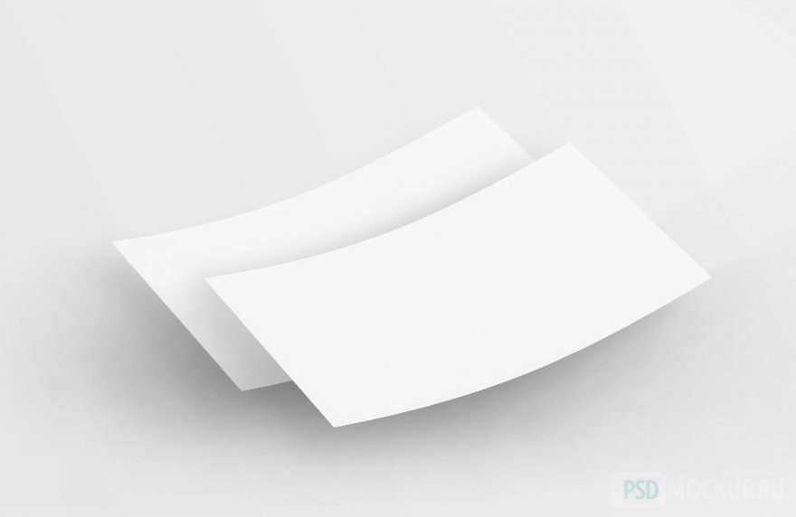 PSD mockup бизнес визитки