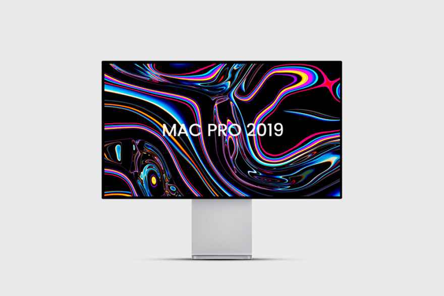 PSD mockup монитора MAC PRO 2019