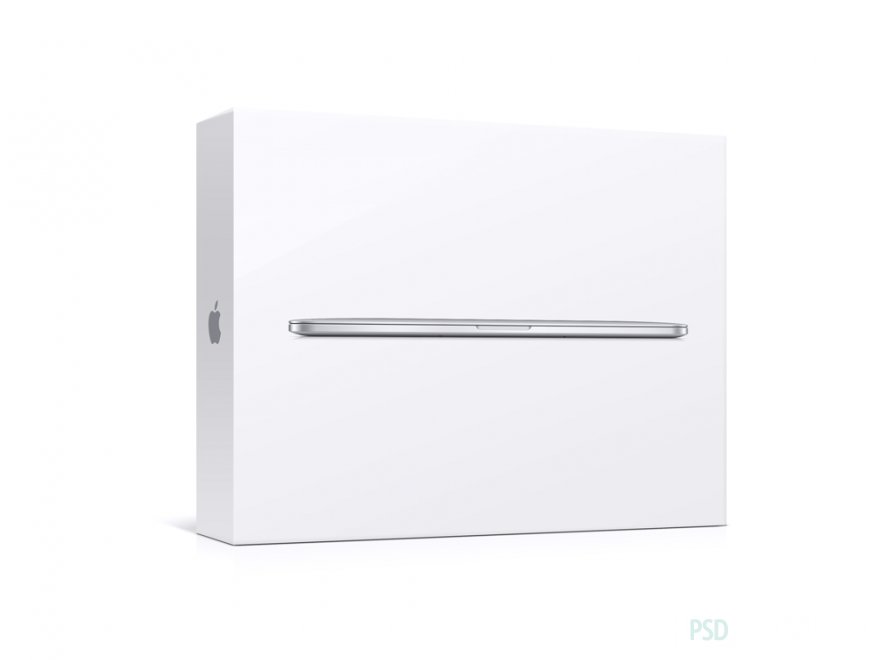 Мокап белой коробки для Apple