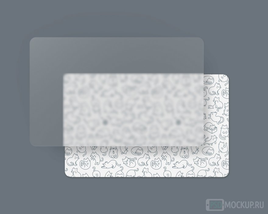 FREE PSD мокап пластиковых карт
