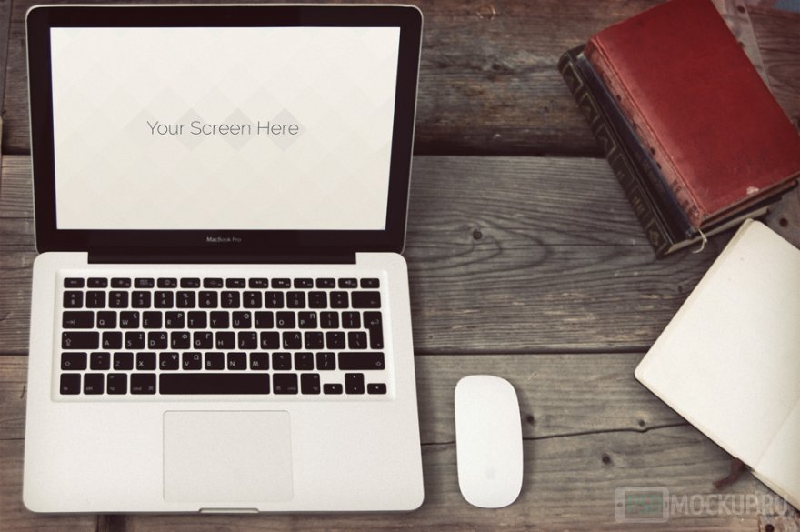 Мockup of the MacBook