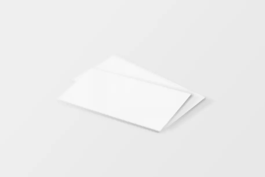 PSD мокап визитки на белом фоне