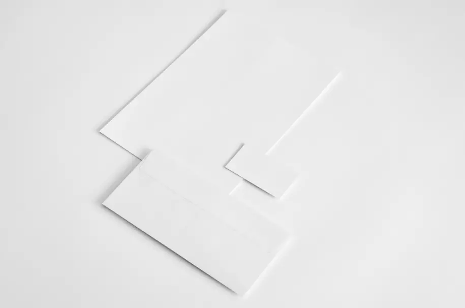 PSD мокап листа бумаги, визитки, конверта