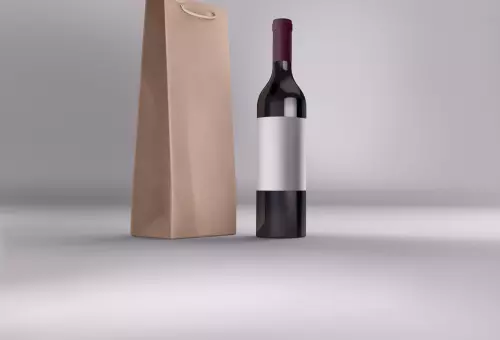 PSD мокап бутылки и пакета