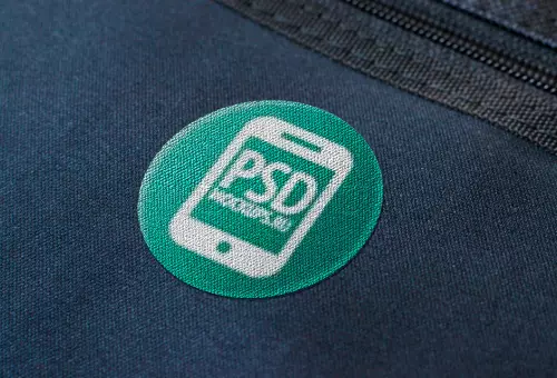 PSD мокап оформления картинки на джинсе