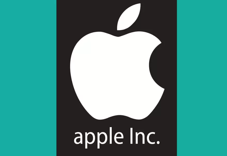 Скачать PSD макет логотипа Apple