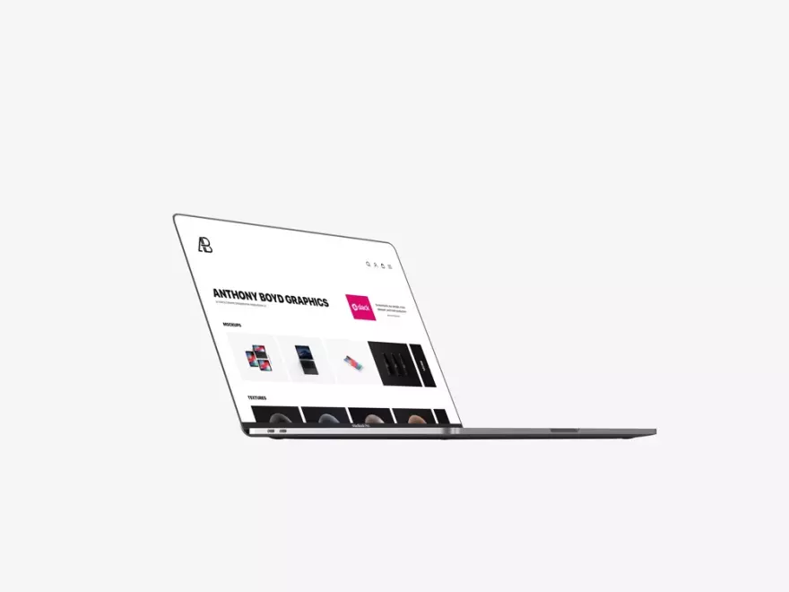Скачать Классический мокап ноутбука Macbook Air