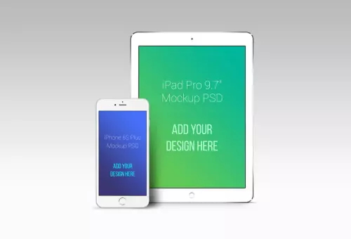 PSD мокап iPhone и iPad