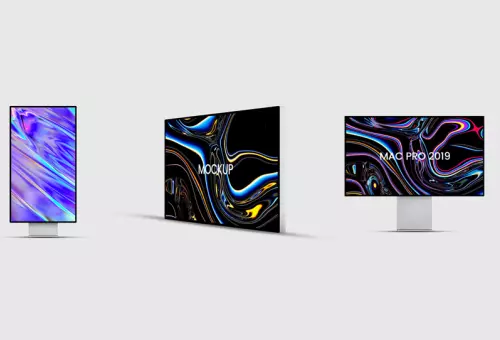 PSD mockup монитора MAC PRO 2019