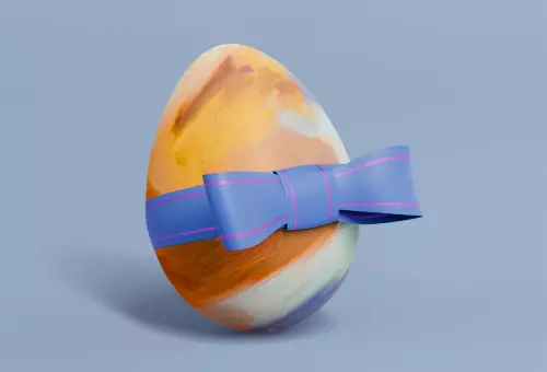 PSD мокап пасхального яйца