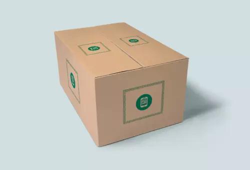Мокап картонной коробки