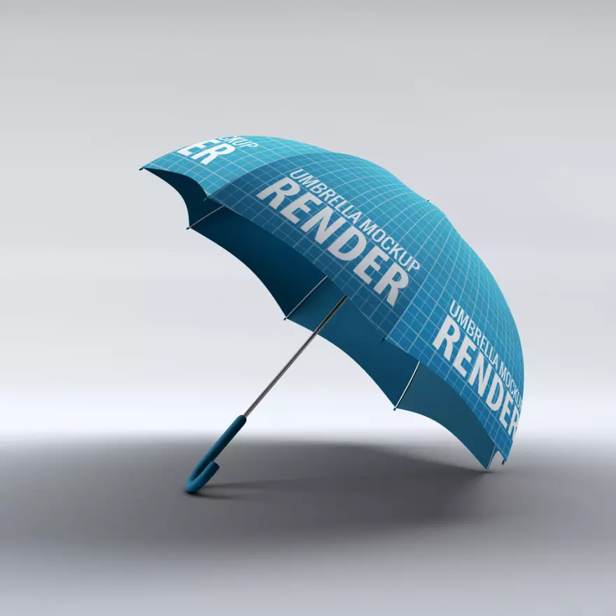 Скачать PSD мокап раскрытого зонта