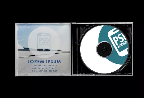 PSD MOCKUP CD диска