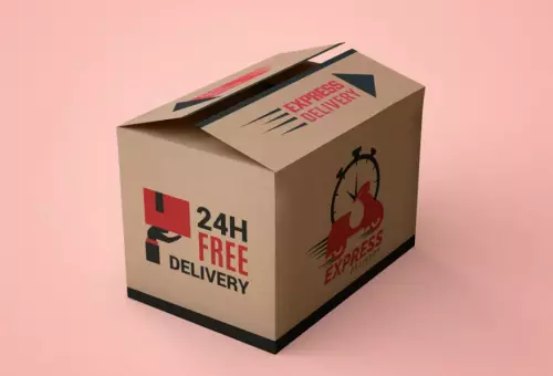 Мокап коробки бесплатной доставки