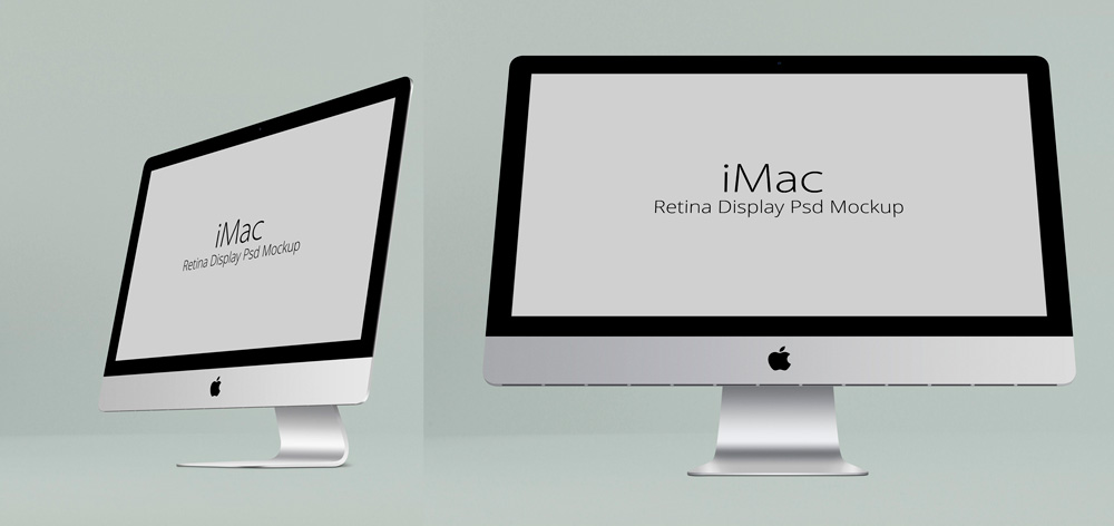 PSD мокап изображений iMac