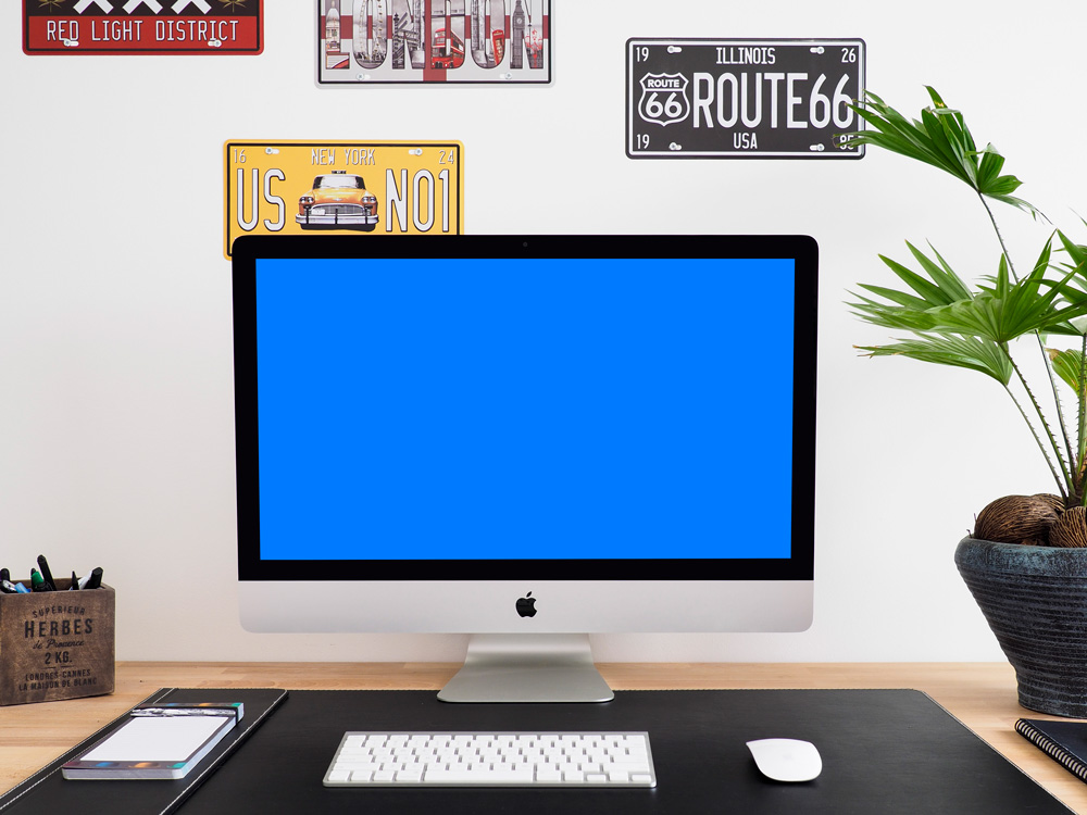 PSD mockup iMac