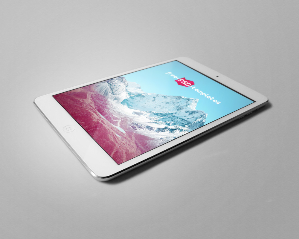 Free iPad PSD mockup (32.08 Mb)